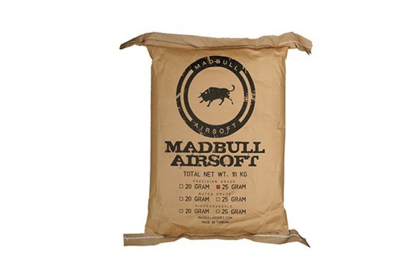 Airsoft BBs MadBull Precision 0,25g 40 000pcs White 