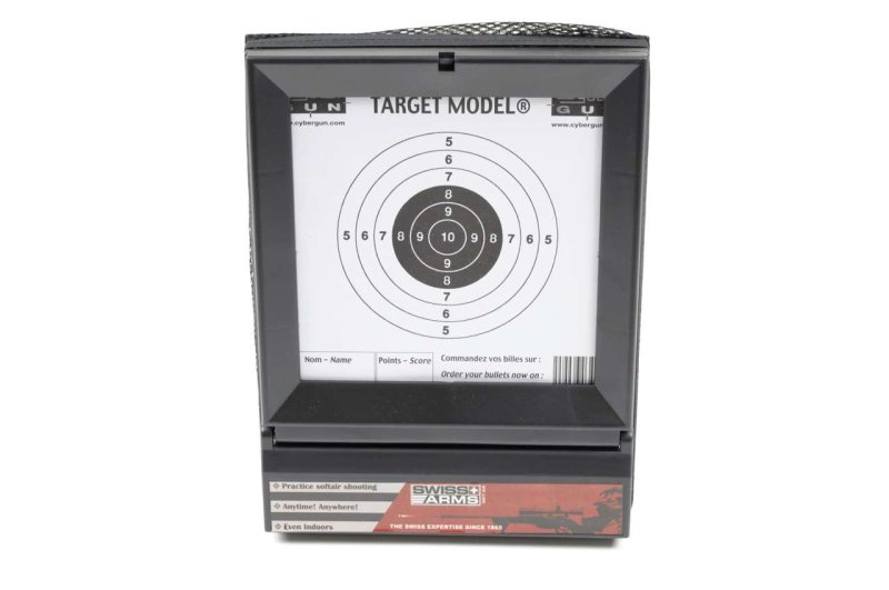 Target with net Swiss Arms Black 