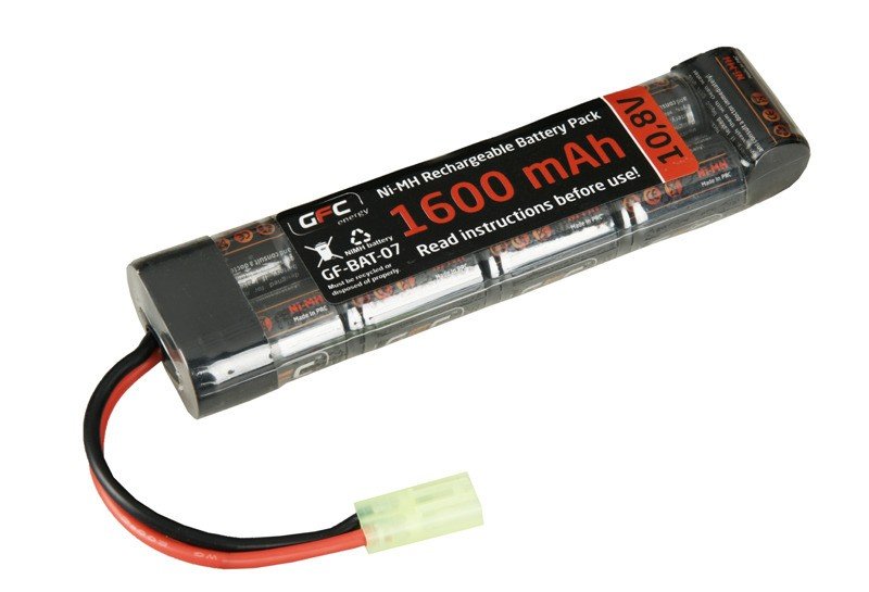 Airsoft battery NiMH 10,8V 1600mAh Tamiya GFC Energy  