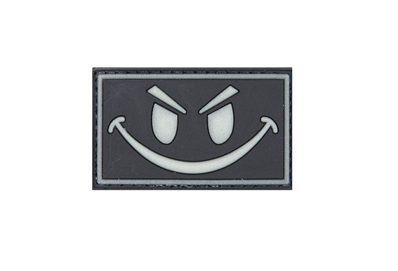 Velcro patch 3D - Smiley Black 