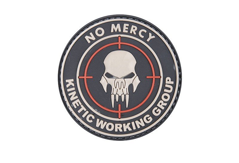 3D velcro patch NO MERCY – KINETIC WORKING GROUP - Black  