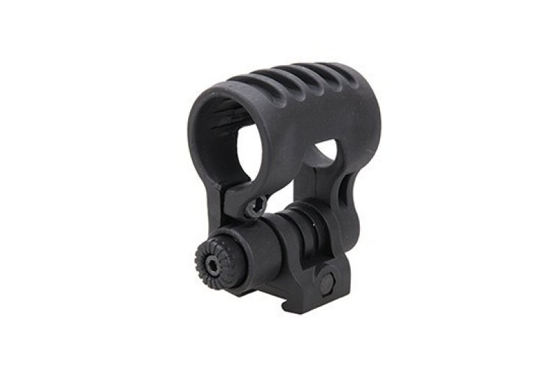 Adjustable 22mm RIS rail flashlight mount Black 