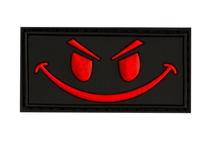 3D velcro patch Evil Smiley Black Medic 