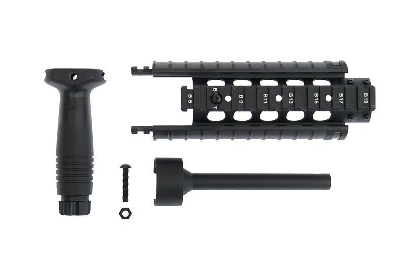 Airsoft tactical RIS handguard with foregrip for MP5 CYMA  