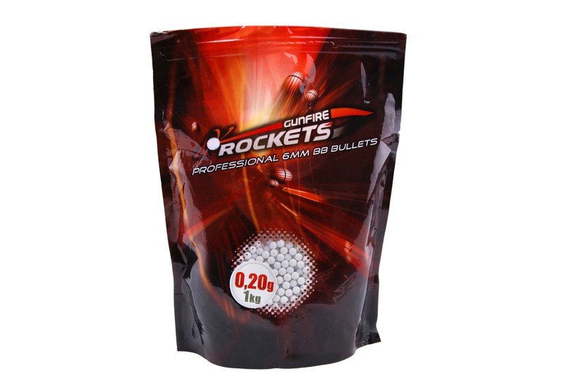 Gunfire Rockets Professional 0,20g BBs - 1kg White 