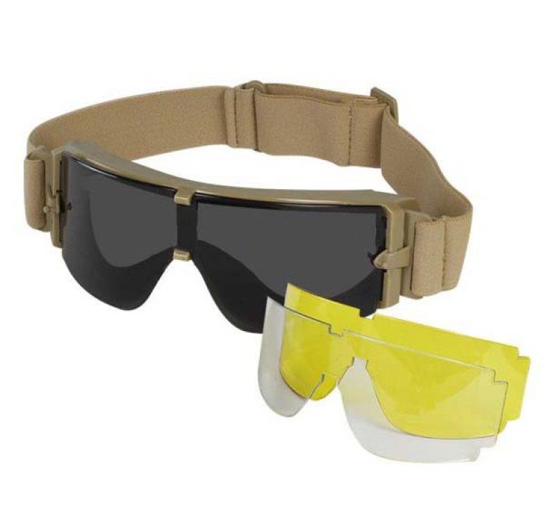 GX 1000 set Guerilla Tactical goggles Tan 