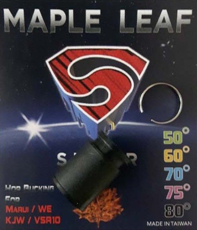 Airsoft Hop-up rubber Super 80° Maple Leaf Black 