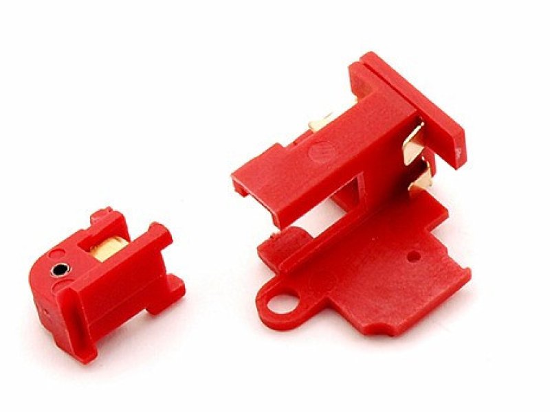 Airsoft switch contact for mechabox V2 Jefftron Red
