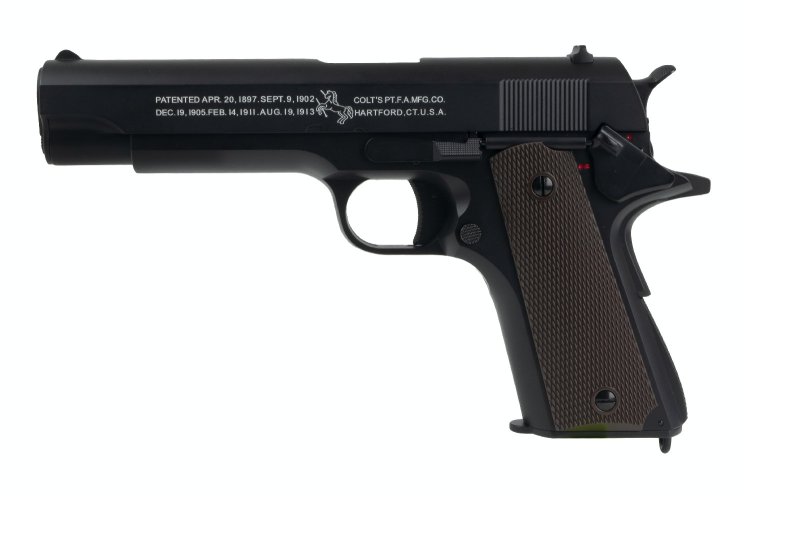 Cybergun airsoft pistol AEP Colt 1911 Mosfet Metal slide Black 