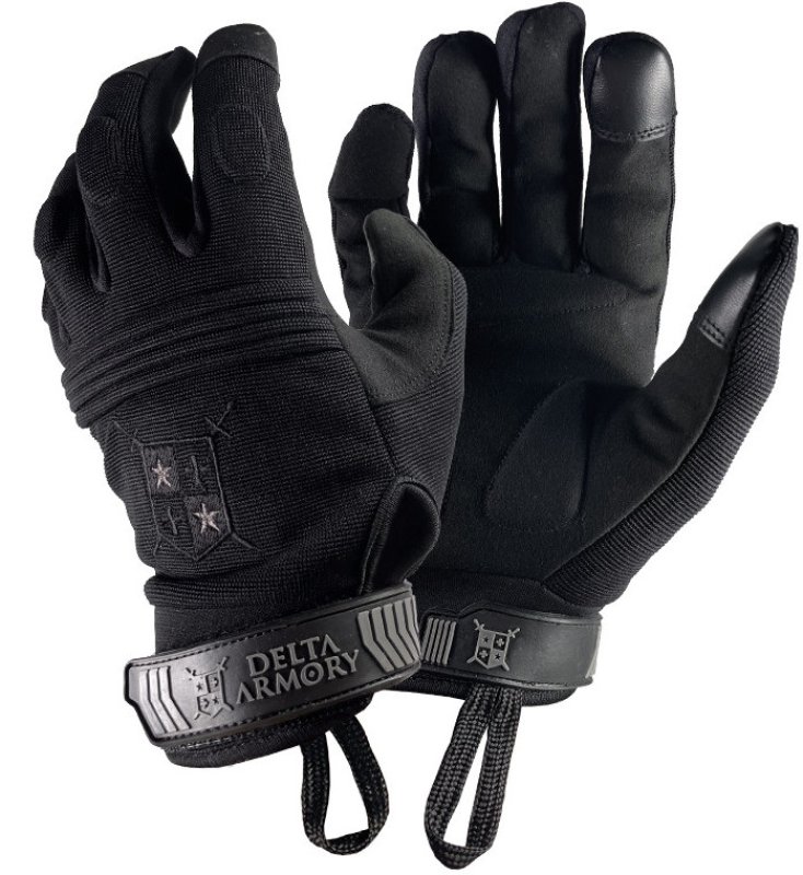 Tactical Gloves Delta Black Ops Black S