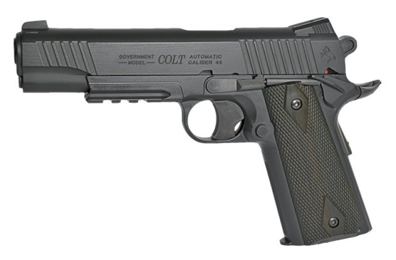CyberGun airsoft pistol Colt 1911 Rail CO2 NBB  