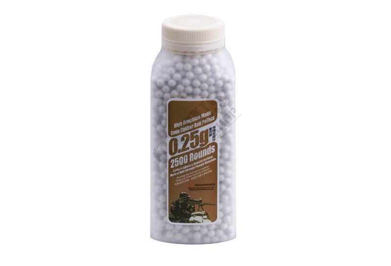 Guarder 0,25g BB pellets - 2500 pieces White 