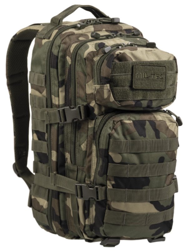Tactical backpack US ASSAULT SM 20L Mil-Tec Woodland 