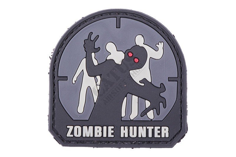 3D velcro patch Zombie Hunter Black 