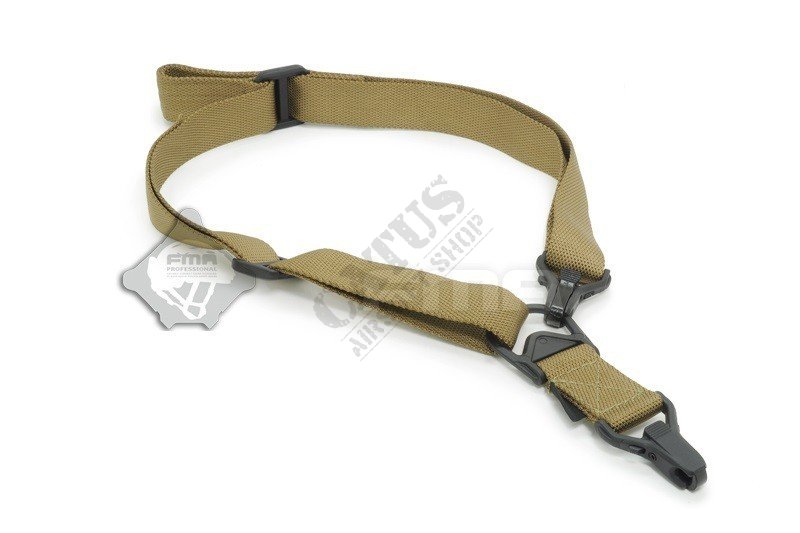 Tactical gun strap single and double point FS3 FMA Tan 