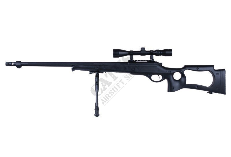WELL Airsoft Sniper MB10B with bipod Black