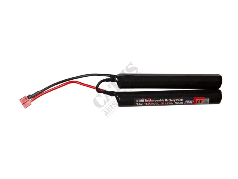Airsoft battery 9,6V 1600mAh T-plug ASG  