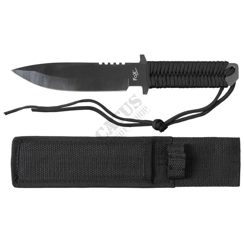 Tactical fixed blade knife with paracord MFH  