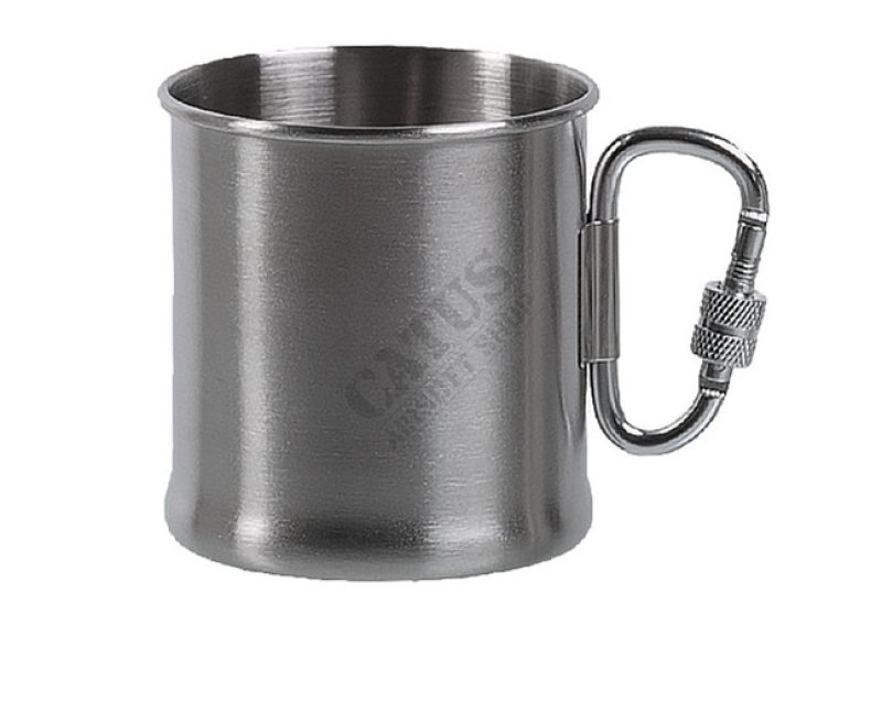 Stainless steel mug with carabiner 250ml Mil-Tec  