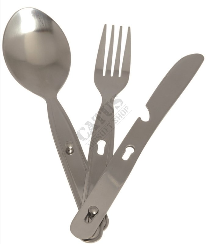 Three-piece stainless steel cutlery set Mil-Tec  