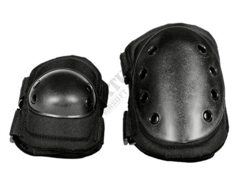 Knee and elbow pads tactical set Black