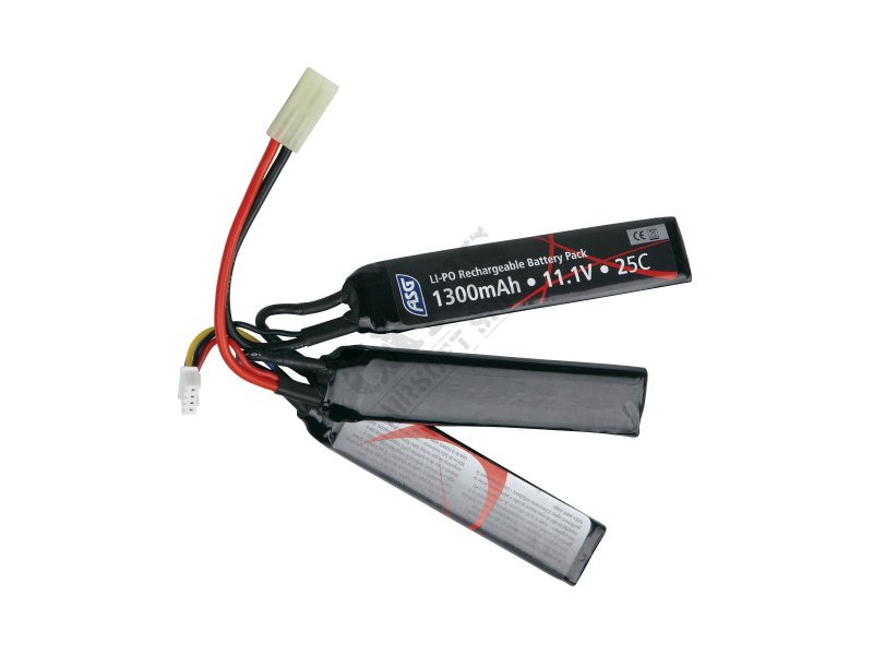 Airsoft battery LiPo 11,1V 1300mAh 30C Tamiya ASG  