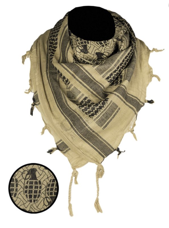 Arafat Shemagh Grenade Mil-Tec Black-coyote 