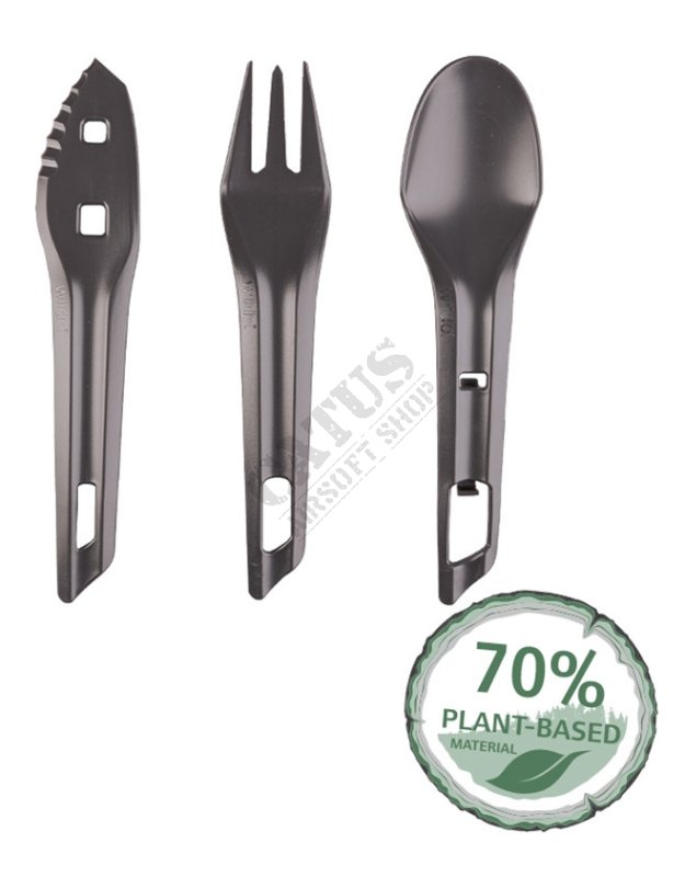 Cutlery set WILDO Mil-Tec Dark Grey 