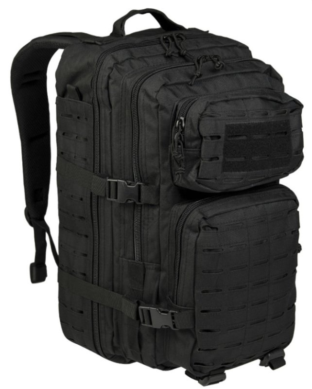 Tactical backpack ASSAULT LG laser cut 36L Mil-Tec Black
