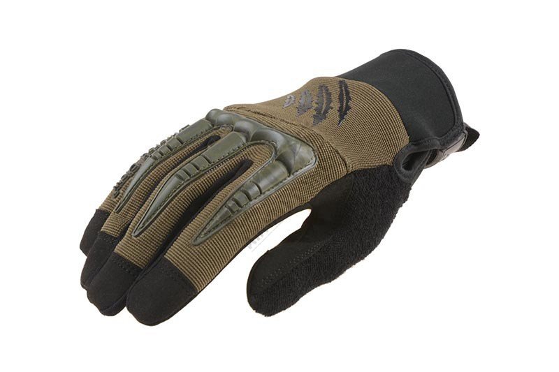 BattleFlex Armored Claw Tactical Gloves Oliva S
