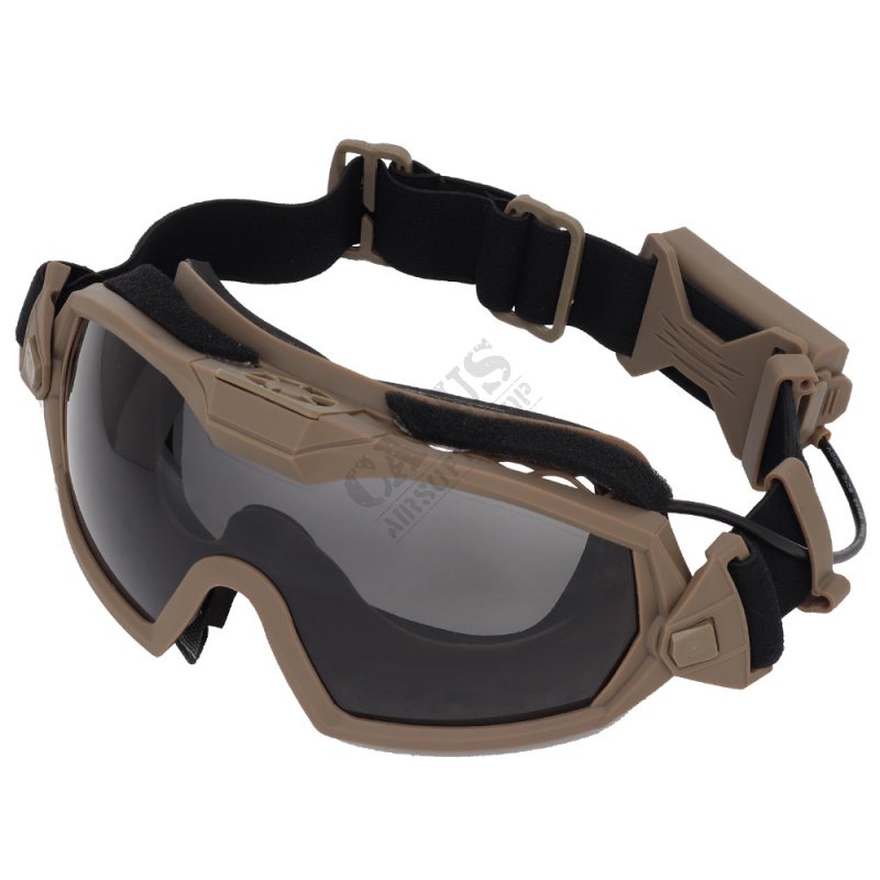 Tactical Anti-Fog Guerilla Tactical Goggles Tan 