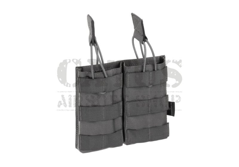 MOLLE holster for M4 magazine double open Wolf Grey 