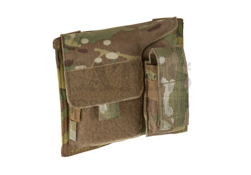 MOLLE admin panel holster with Warrior pistol magazine pouch Multicam 