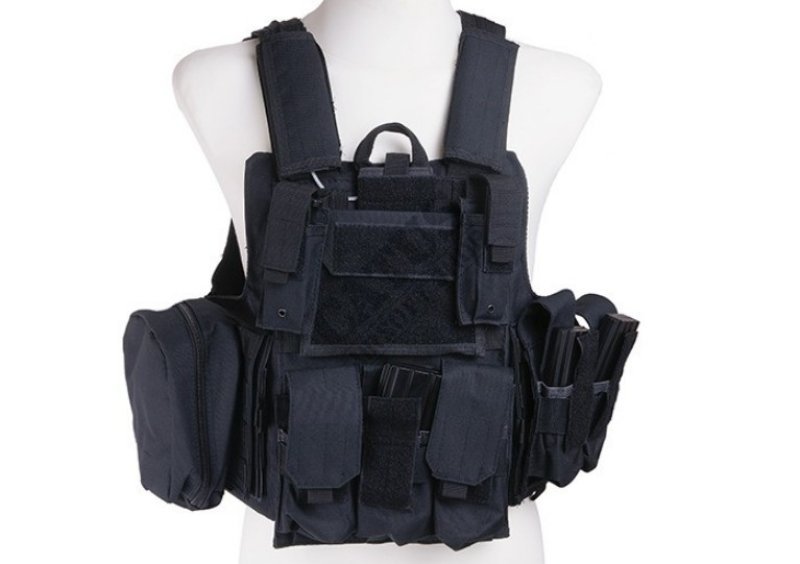 CIRAS MAR 600D Guerilla Tactical Vest Black 
