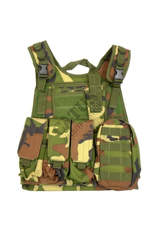 Tactical vest - Plate Carrier GFC Tactical Woodland 