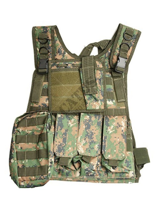 Tactical vest - Plate Carrier GFC Tactical Digital Marpat Woodland 