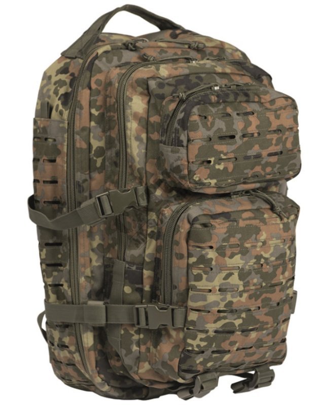 Tactical backpack ASSAULT LG laser cut 36L Mil-Tec Flecktarn 
