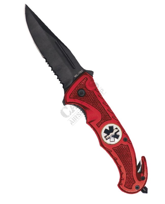 RESCUE Mil-Tec Red rescue closing knife
