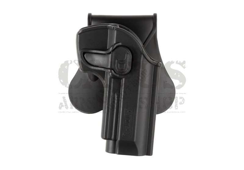 Belt holster for Airsoft pistol M92, 92FS, M9 FDE Amomax Black