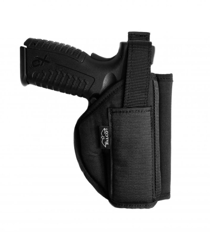Belt pistol holster for Glock WE17 nylon Falco Black 