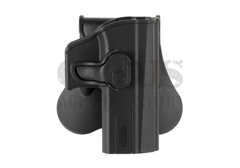 Belt holster for pistol CZ P-07, CZ P-09 with paddle Amomax Black
