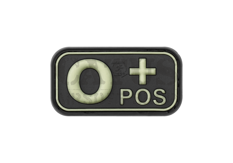 3D velcro patch 0+ Pos Glow in the Dark 