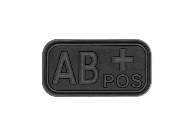 Velcro patch 3D AB Pos Black 