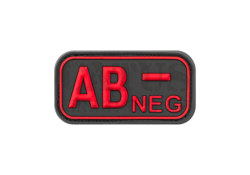 3D velcro patch AB Neg Black Medic 