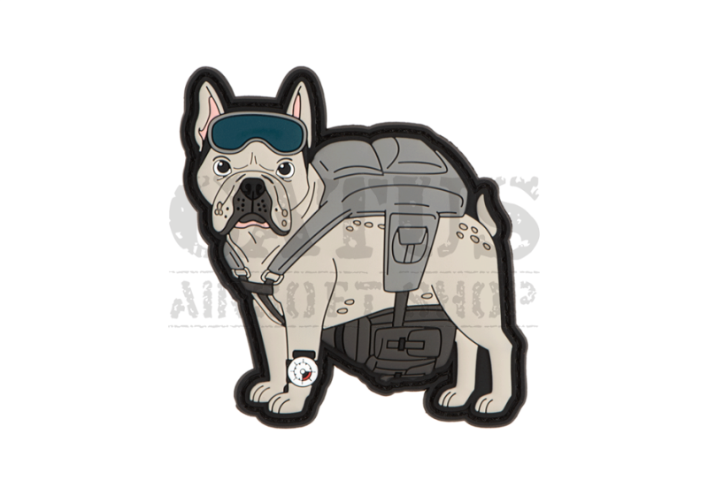 Velcro patch 3D Frenchie - paratrooper French bulldog Airsoftology  