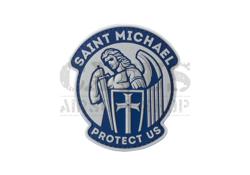 3D velcro patch Saint Michael Blue 