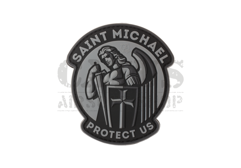 3D velcro patch Saint Michael Black 