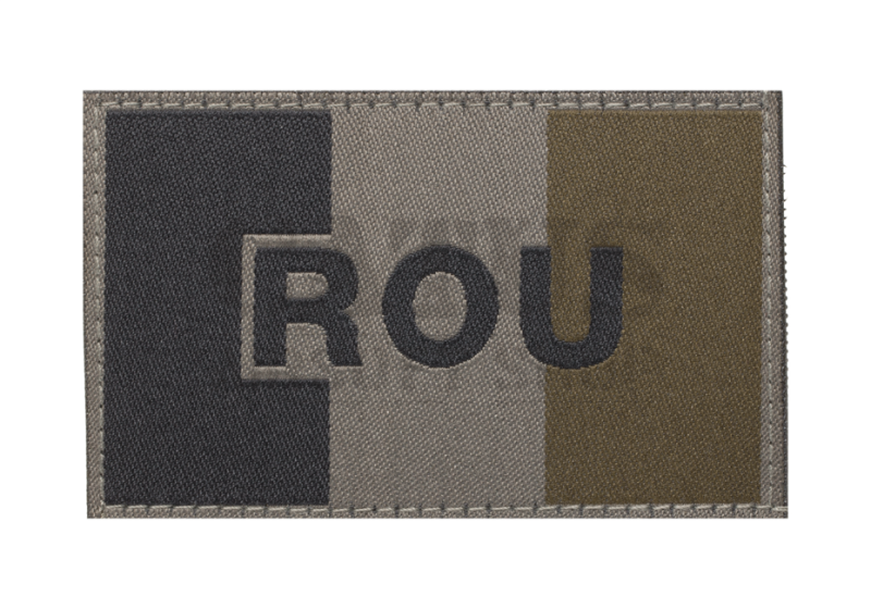 Velcro patch Romania flag Dark Grey 