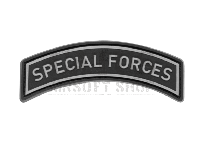 Velcro patch 3D Special Forces Tab JTG Black-White 