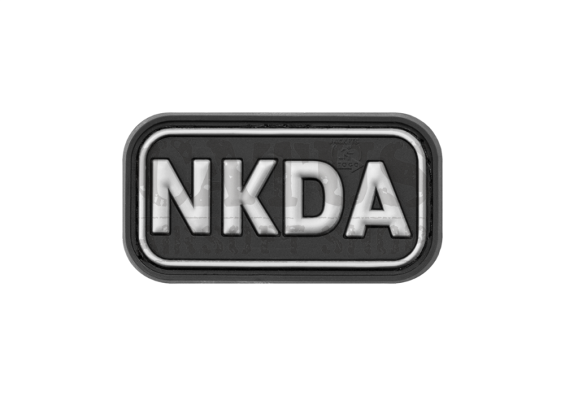 3D velcro patch NKDA Black-White 